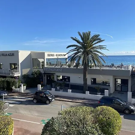 Studio Azur - Ocean Front View In Fully Renovated Studio Apartmán Villeneuve-Loubet